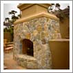 outdoor fireplace